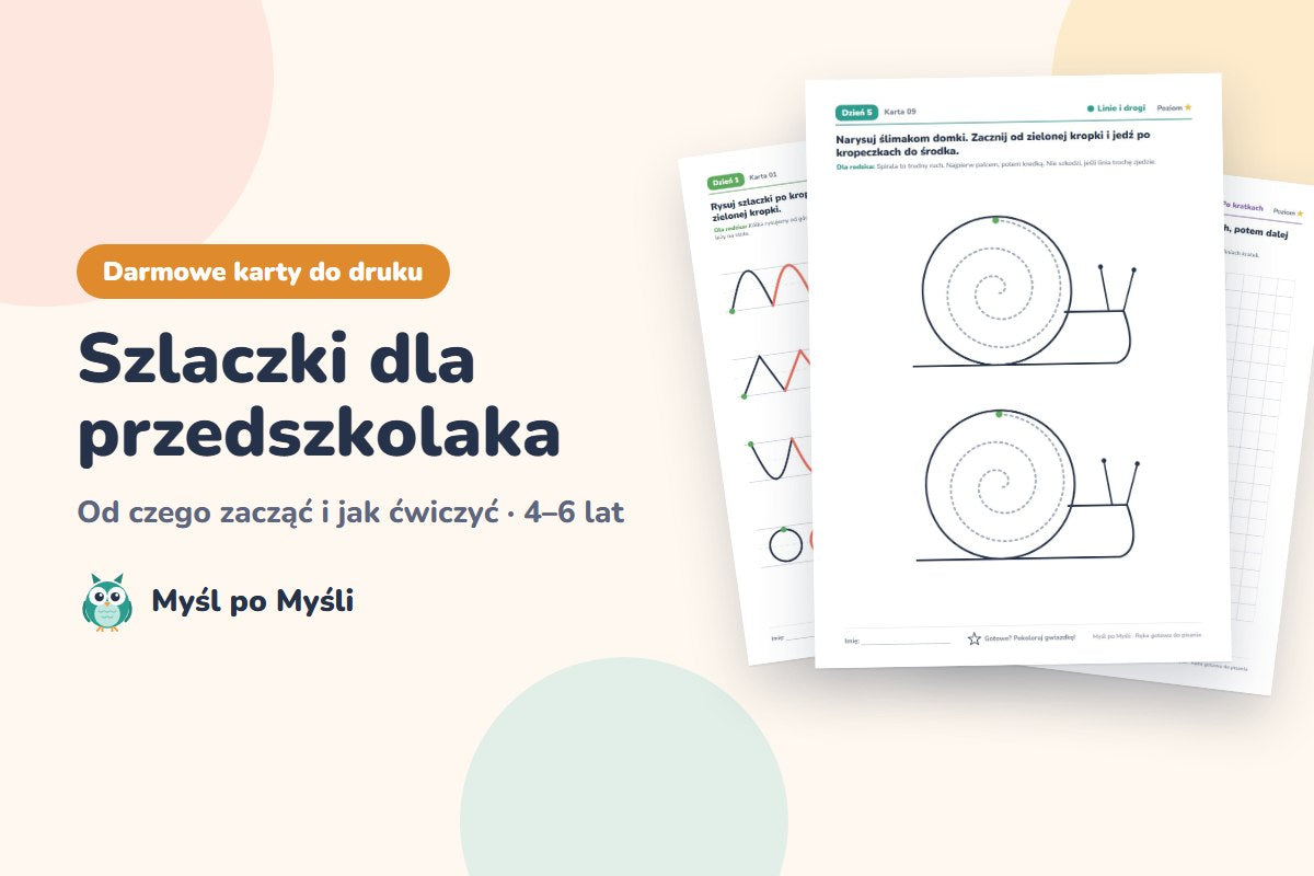 Szlaczki dla przedszkolaka do druku