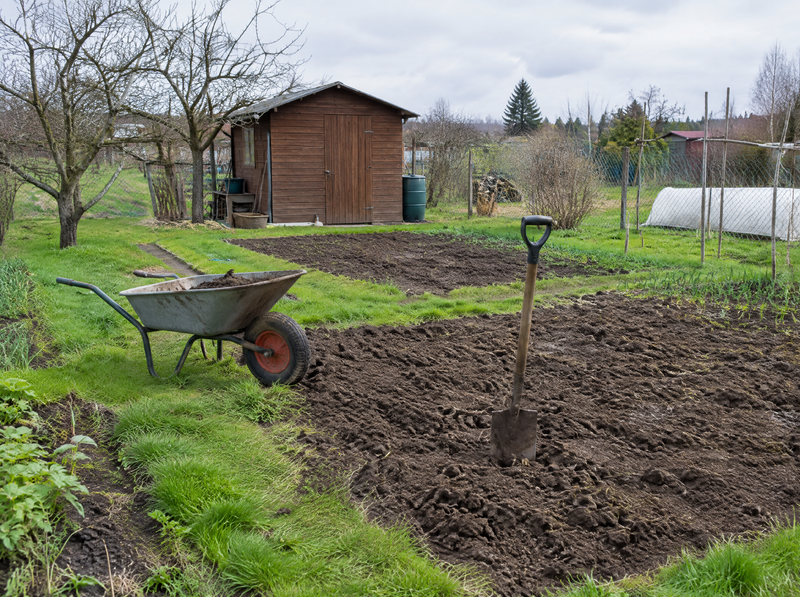 Gartenbeet im Frühjahr